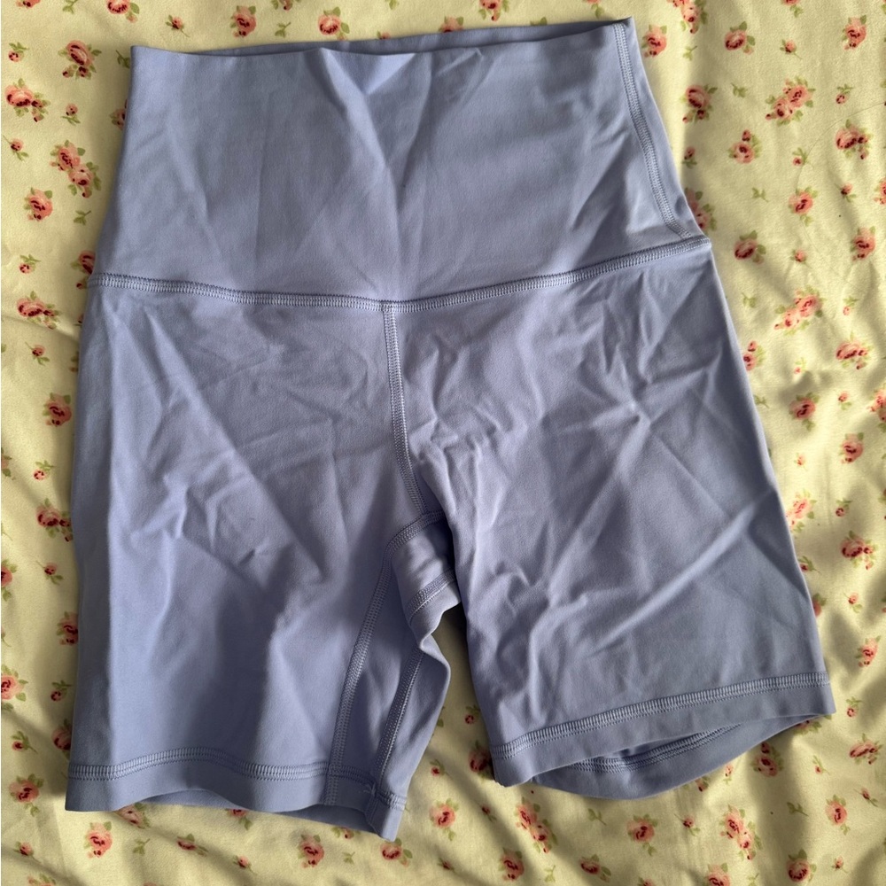 lululemon athletica Light Blue Bike Shorts